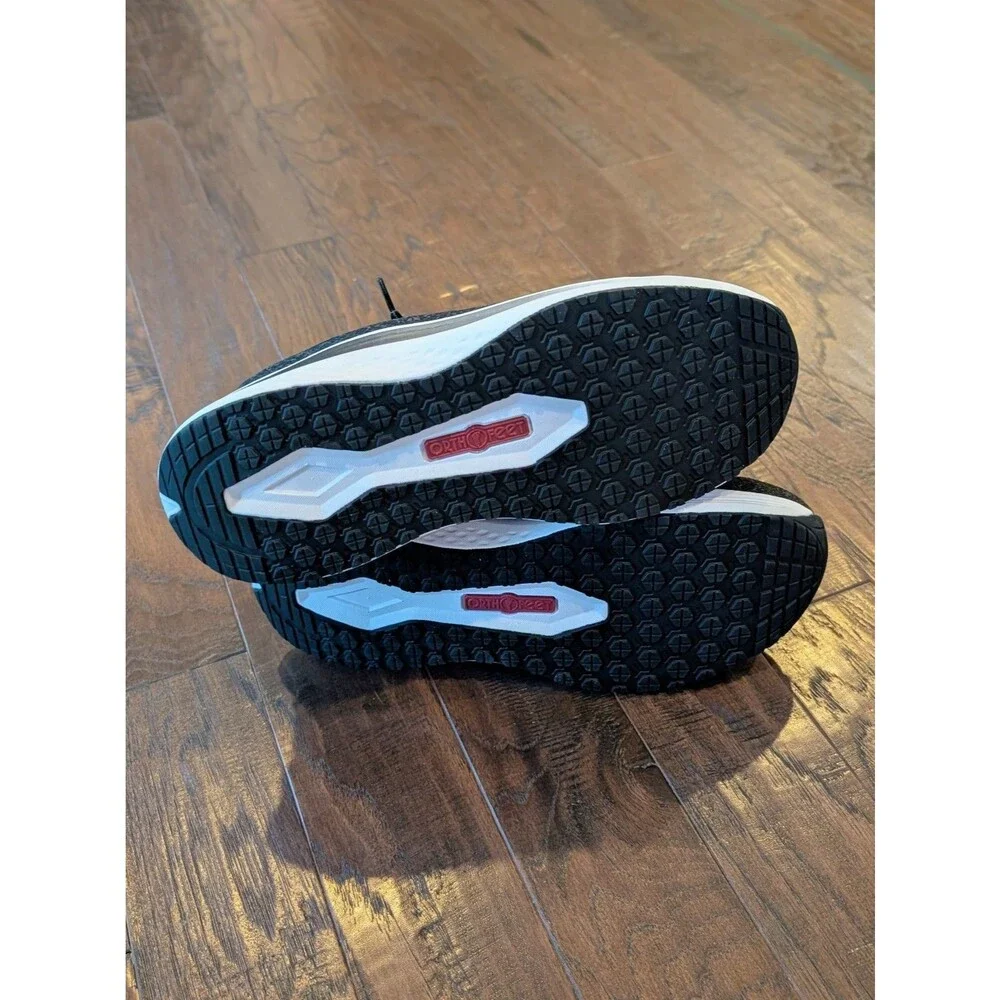 NEW Orthofeet Nira Women's Hands Free Black Orthotic Sneakers ~ Size 9 X-Wide EE - Picture 4 of 6